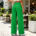 thumbnail image 4 of Womens Fleece Lined Wide Leg Sweatpants Elastic High Waist Loose Casual Long Pants With Side Pockets S, 4 of 6