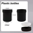 Plastic Paint Cans, 6 Pcs Black Empty Plastic Paint Jars Paint Storage
