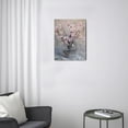 thumbnail image 3 of Intricate Pink Flower Canvas Wall Art 12X16inch Framed Abstract Floral Watercolor Painting, Artwork Perfect for Bathroom, Nursery, Living Room, Bedroom, Kitchen, Office Décor – Beautify Your Home, 3 of 7