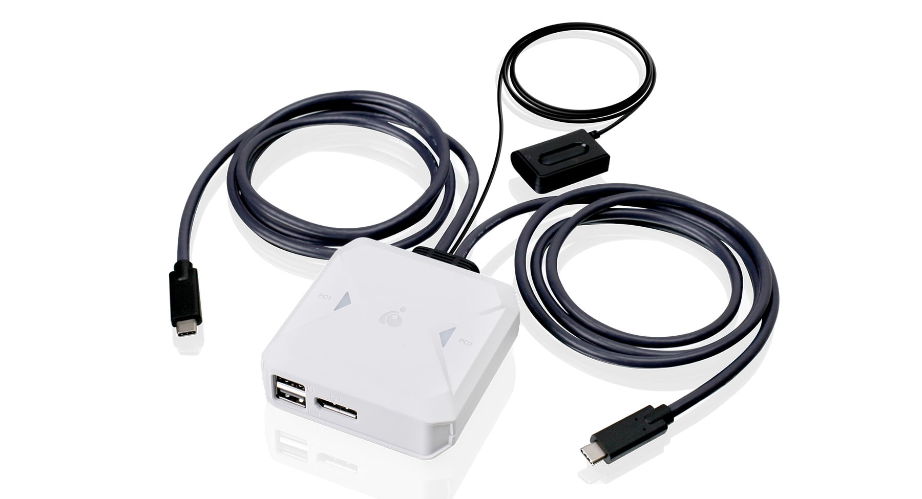IOGEAR 2-Port 4K USB-C KVM Switch with DisplayPort Output - GCS72CC