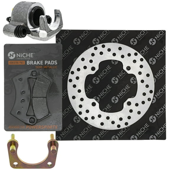 Niche Rear Left Brake Rotor Caliper Pad Kit for Polaris Ranger EV LIION Midsize UTV MK1007872