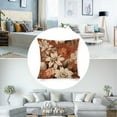 thumbnail image 5 of Cool Pillow Cases Terracotta Floral Spring Botanical Flower Print Rust Pillow Protector 16"x16" Botanical Flowers Spring Zippered Pillow Cover Decor for Sofa Couch, 5 of 7