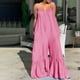 thumbnail image 2 of Mono de mujer Mamelucos Overoles Moda Verano Sólido Casual Camis Sin mangas Mono con tirantes Odeerbi ODB-2, 2 of 9
