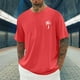 thumbnail image 1 of Tops para hombre, blusas y camisas de cuello redondo y manga corta para hombre, blusas casuales de moda para hombre, blusas deportivas de cuello redondo y manga corta, blusas de poliéster para hombre, 1 of 4