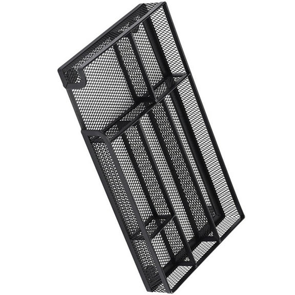 ifundom Black Metal Mesh Desk Organizer with Multiple Drawers, Multi-Functional Desktop Storage for Office and Home, 1 Pack