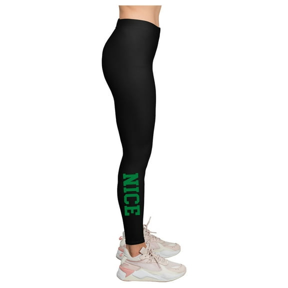 Christmas Leggings Xmas Tights Nice List Christmas Outfit Holiday Leggings