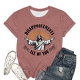 thumbnail image 5 of Disappointments All of You Jesus Graphic Tees for Women 2026 Summer Casual Short Sleeve Crewneck Funny Christian T Shirts, 5 of 5