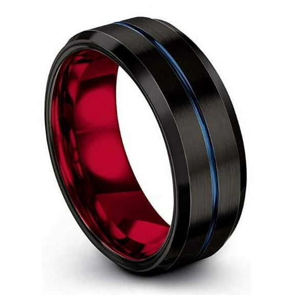 Men's Titanium Steel Ring Brushed Polished Simple Ring Fashion Ring Titanium Steel Band Ring for Men Elegant Men's Ring