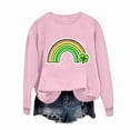 thumbnail image 5 of NuoCaiYun Sweatshirts Women's St. Patrick's Day Printed Long Sleeved Round Neck Fashionable Casual Hooded Winter Tops, 5 of 6