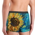 thumbnail image 3 of Fotbe Starry Sunflower Dreamscape Men’s Total Support Pouch Boxer Briefs, X-Temp Cooling, Moisture-Wicking Underwear, Regular, Long-leg and Trunk-XX-Large, 3 of 6