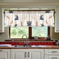 thumbnail image 3 of Yayeee Kitchen Curtains Set of 2 Light Filtering 57"x24" Over Sink Window Panels, Bunnies and Carrots, 3 of 7