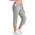 thumbnail image 4 of Fantaslook Women Capri Pants High Waisted Drawstring Summer Yoga Pants Workout Cropped Joggers Lounge Pants with Pockets, 4 of 9