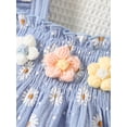 thumbnail image 6 of Biezeib 2Pcs Baby Girl Summer Outfits Ruffle Sleeveless Daisy Print Tank Tops + Shorts Set Newborn Clothes, 6 of 6