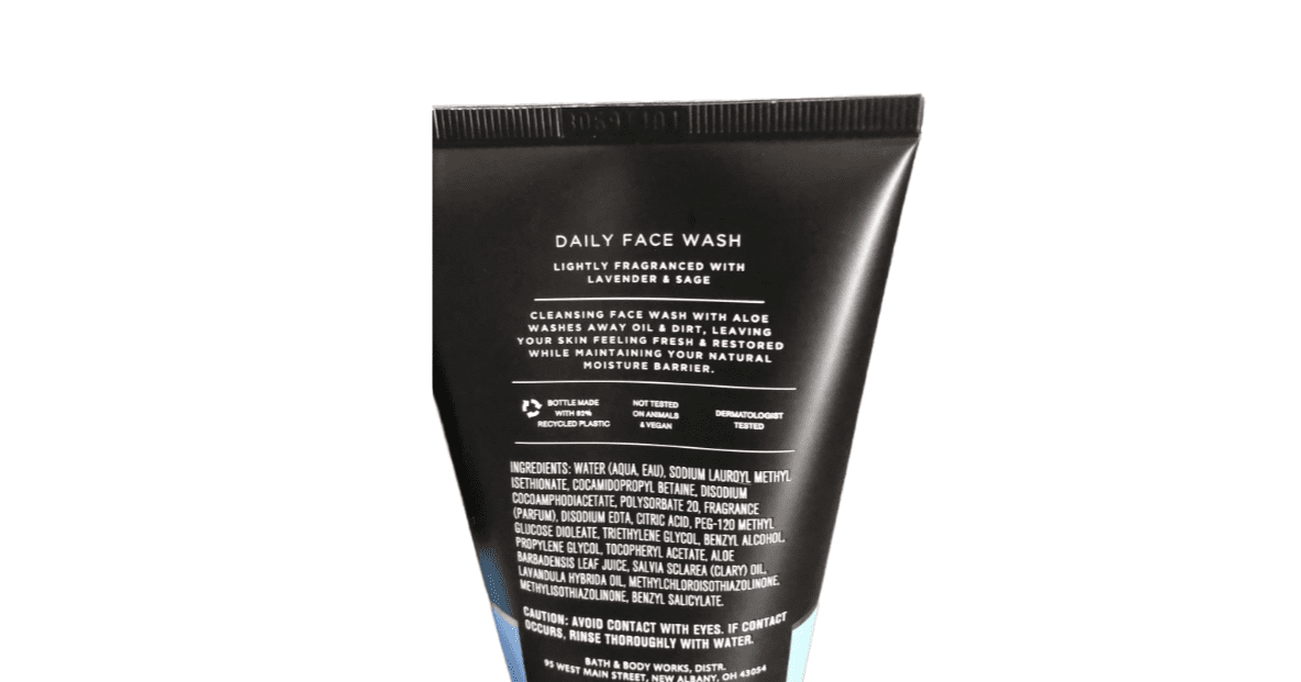 Bath & Body Works Men's Daily Face Wash with Aloe 4oz Retired Product