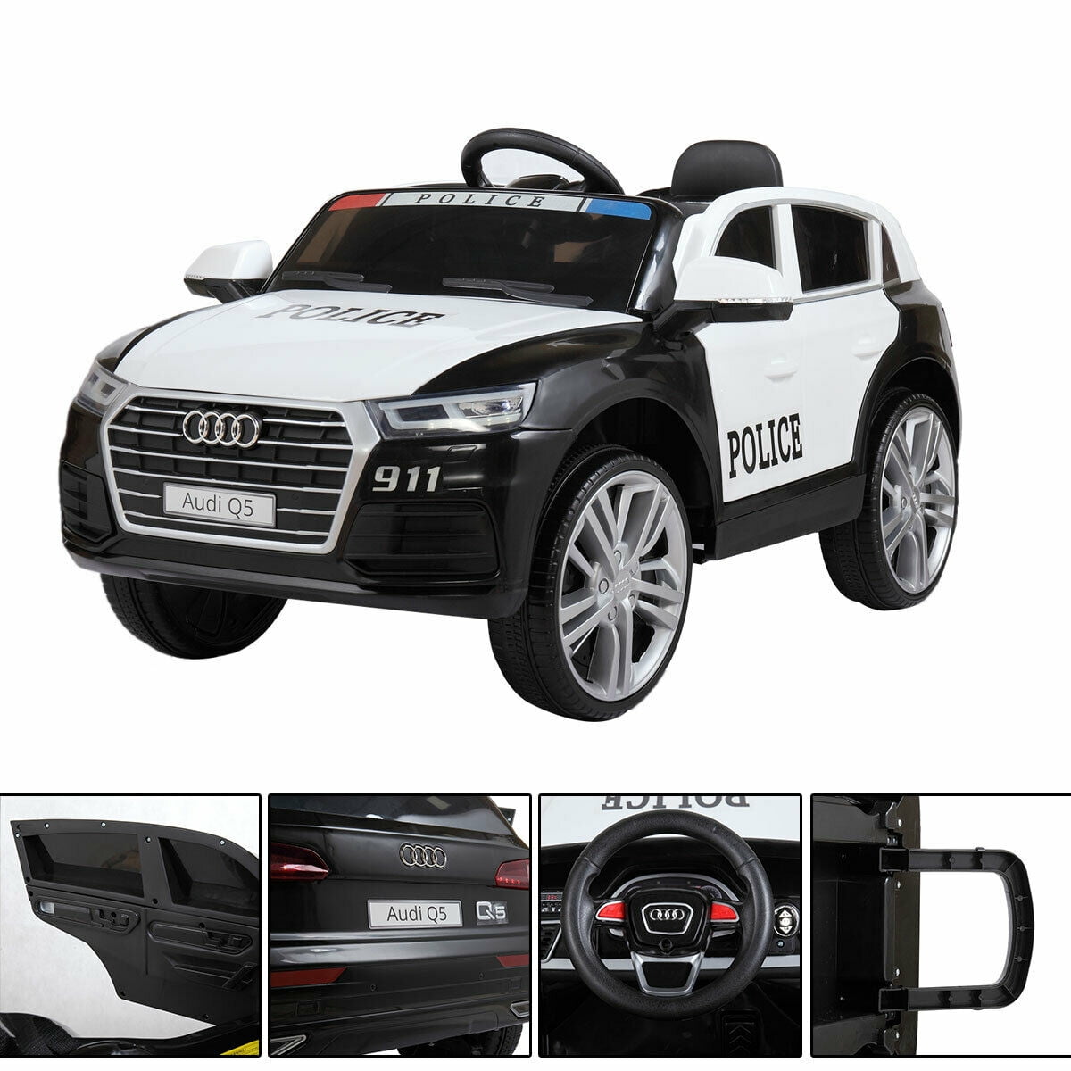 Lowestbest 6V Kids Electric Car, Kid Ride On Fire Truck, Battery Powered Electric Vehicle w/ Siren Headlights Lowestbest 6V Kids Electric Car, Kid Ride On Fire Truck, Battery Powered Electric Vehicle w/ Siren Headlights
