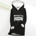thumbnail image 2 of Idoravan Womens Hoodies Plus Size Womens Hoodies Pullover Women's Digital Printed Plush And Thickened Fashionable Casual Long Sleeved Hooded Round Neck Sweatshirt Black L, 2 of 4