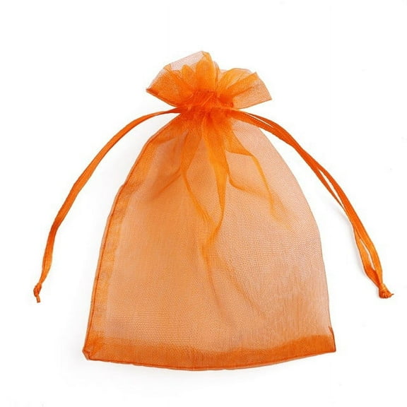 Woahu 100 Pack Beautiful Colorful Organza Gift and Favour Bags 9Cm X 12Cm 100X Bag