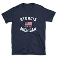 thumbnail image 1 of Sturgis Michigan Patriot Men's Cotton T-Shirt, 1 of 1