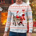 thumbnail image 2 of EHQJNJ Chandails en Molleton pour Hommes Col Rond Automne et Hiver Tendance Décontractée Imprimé de Noël Pull Col Rond Chandail à Capuchon Chandail en Molleton pour Hommes Graphiques, 2 of 4