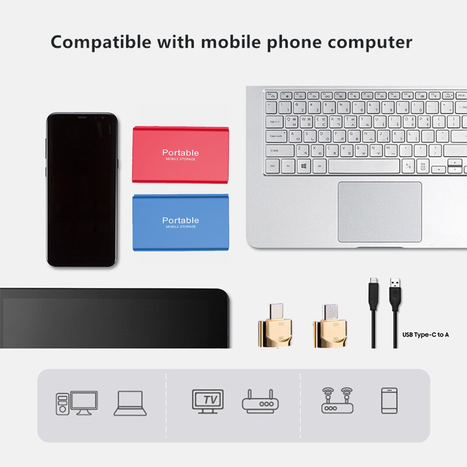 External Solid State Drive Storage Device Hard Drive Computer