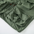 thumbnail image 4 of Pisexur Jackets for Men Work Jacket Multiple Pockets Outdoor Photography Sleeveless Jacket Coat Army Green,XL, 4 of 8