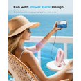 thumbnail image 6 of Desk Fan Portable Fan Rechargeable,4000mAh Battery Operated Personal Fan,Small Silent Table Fan Travel Fan with Power Bank,4 Speeds Desktop Fan for Bedroom Home Office Outdoor (Black), 6 of 7