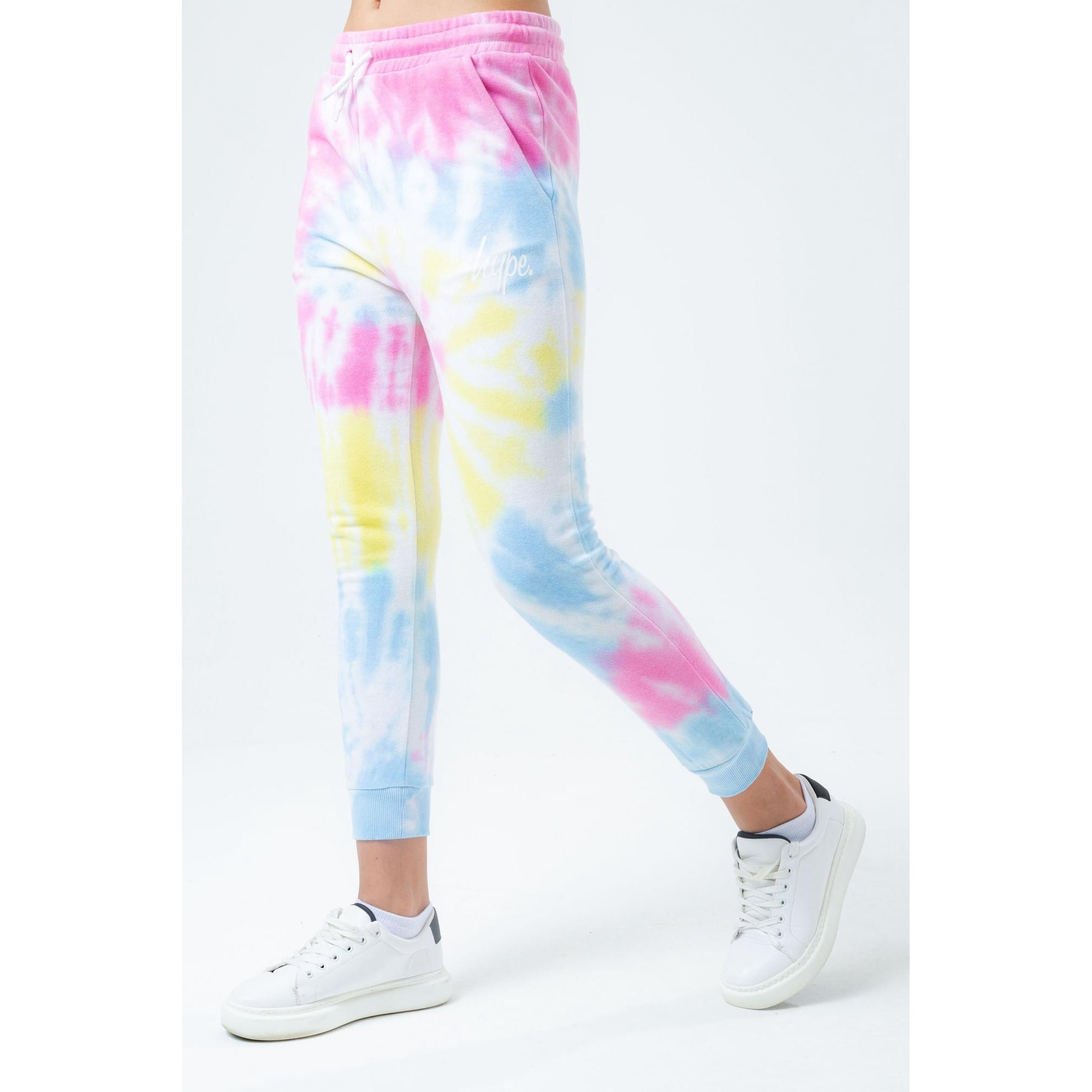 Hype Girls Pastel Rainbow Tie Dye Logo 