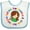 White and Blue, variant on Inktastic Autism Awareness Girl Girls Baby Bib