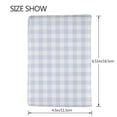 thumbnail image 3 of Pofeuu Blue Checkboard Print Travel Document Organizer Passport Holder Men Women for Family (6.5 in x 4.5 in),Wallet Holder Credit Card Clutch Bag Case, 3 of 5