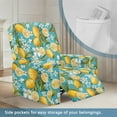 thumbnail image 3 of FOR U DESIGNS Lemon Flower Print Recliner Chair Covers with Arms, Breathable Chair Covers for Living Room Non-Slip Sofas Couches Slip Covers Home Decor Accessories, 3 of 8