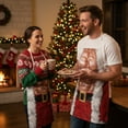 thumbnail image 5 of Horivan Christmas Couple Aprons Set for Him and Her, Adjustable Polyester Kitchen Bib with Front Pocket, Holiday Cooking Baking Party Decor, Festive Couples Gift Idea for Adults, 5 of 6