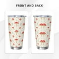 thumbnail image 3 of Fotbe Flat Mushrooms Pattern 20 oz Tumbler Stainless Steel Vacuum Insulated Coffee Ice Cup Double Wall Travel Flask Leak-proof Coffee Cup-Straw Two-piece Set, 3 of 8
