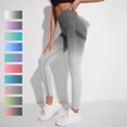 thumbnail image 3 of Colgando Teñido Pantalones Desnudos Cintura Alta Legging Running Secado Rápido Sentido Gradiente Sin Costuras Fitness Nuevos Deportes Yoga, 3 of 4