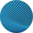thumbnail image 1 of Ahgly Company Indoor Round Patterned Blue Eyes Blue Area Rugs, 5' Round, 1 of 6