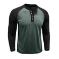 thumbnail image 5 of Nafuu Males T Shirts Multicolor Henley Long Sleeve Soft Blend Tee For Casual Wear And Layering Comfort Comfort Home Classic Tees Men, 5 of 7