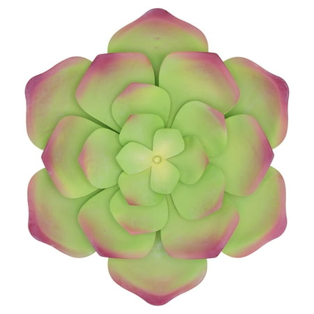 

1Pc Metal Succulent Wall Hanging 3D Handmade Plant Creative Wall Pendant (Green)