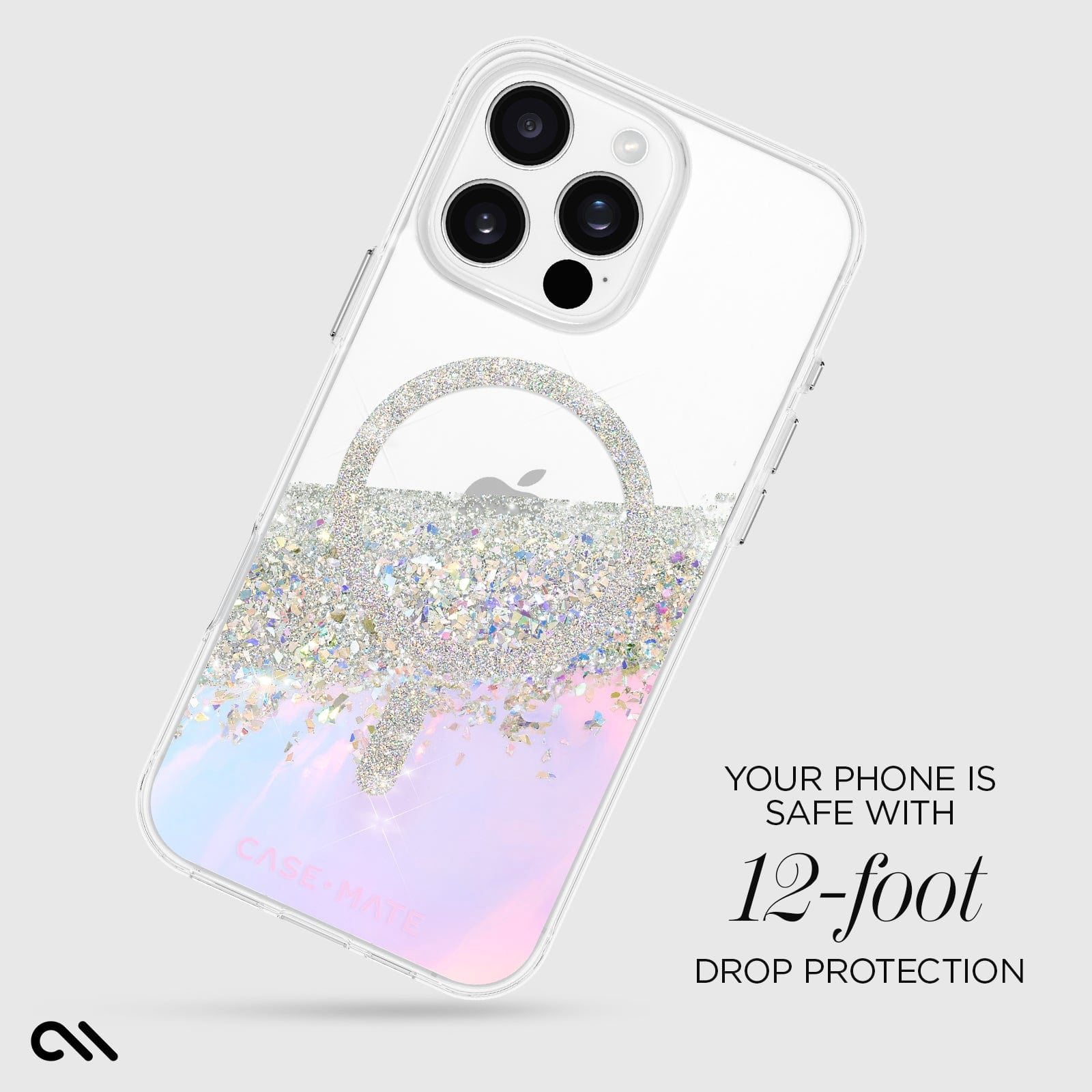 Case-Mate Apple iPhone 16 Pro Max Soap Bubble Karat MagSafe Compatible Case - Iridescent