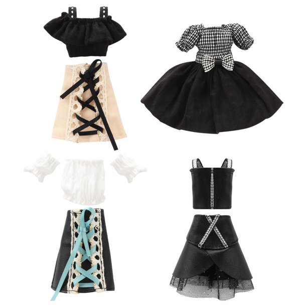 4x Muñeca con Ropa Interior Y Calcetines para Muñeca de 1/6 12 Cm