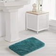 thumbnail image 2 of Bathroom Rug Non Slip Bath Mat for Bathroom Water Absorbent Soft Microfiber Shaggy Bathroom Mat Machine Washable Bath Rug for Bathroom Thick Plush Rugs for Shower (16 x 24 Teal), 2 of 6