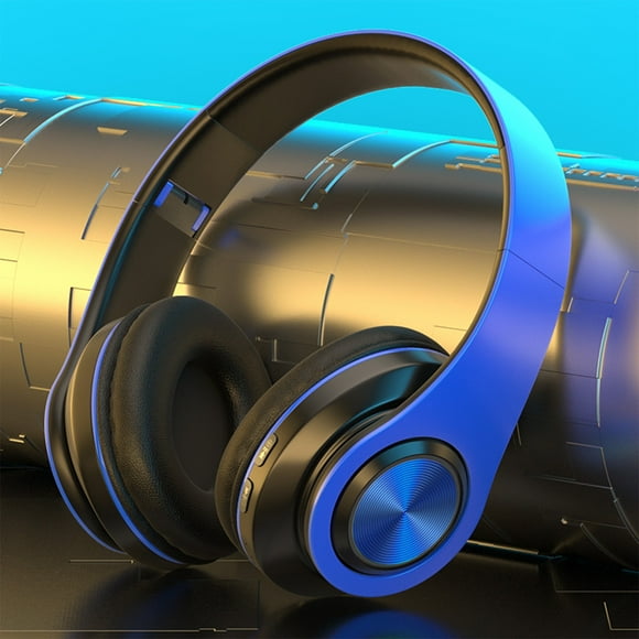 Auriculares inalámbricos Bluetooth con subwoofer Bass | Auriculares Bluetooth 5.1 sobre la oreja | Diseño plegable | Modos cableados/inalámbricos | 8 horas de tiempo de juego | Llamadas manos libres