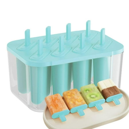 

Lucybak Ice Maker 8 Piece sicle Molds Set With Ice Cube Tray sicles Molds Set Reusable Easy Release Homemade Ice Ice sicle Makers typical