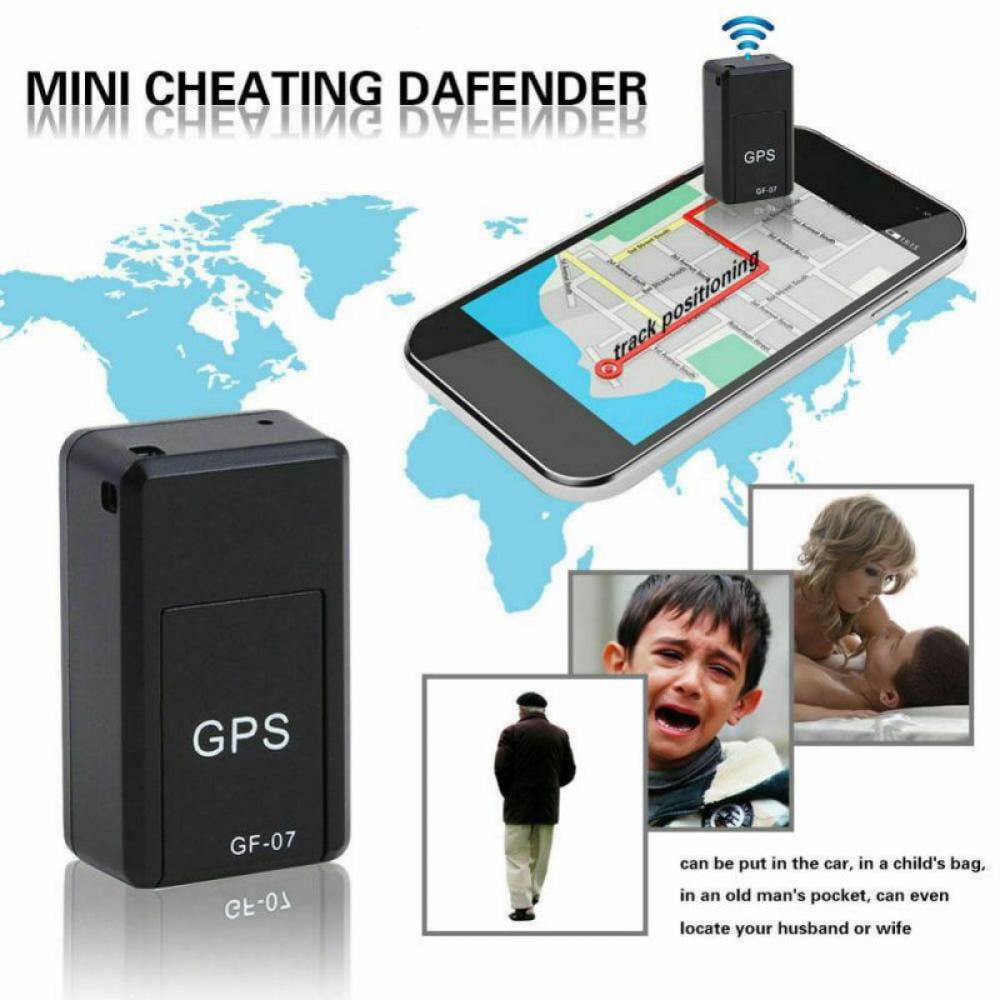 Negro Richer-R Mini GPS Tracker,SOS Alarma Portátil Estilo Colgante,Sirena de Emergencia Personal Intercomunicación de Dos Vías para Ancianos/Niños y Personas Especiales 