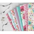 thumbnail image 6 of Soimoi 8 Pc Fat Quarter Bundle,FloralPrint 18"x 22"DIY Patchwork-100% CottonPre-Cut Quilting Fabric Multicolor, 6 of 7