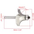 thumbnail image 4 of COMOK 1/4 x 1 Roundover Router Bit High Speed Steel Shank Woodworking Solid Carbide Top Ball Bearing Beading Router Bit, 4 of 4