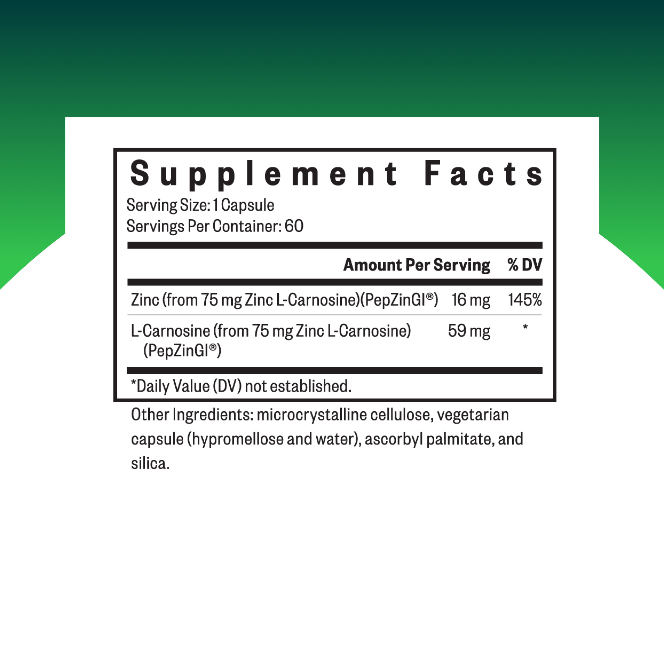Seeking Health Zinc Carnosine, 60 Vegetarian Capsules