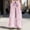 B_ Pink, variant on Women’s Elastic Waist Drawstring Striped Wide Leg Trousers, Lazy Casual Loose Pants with layered patch pockets Pink L