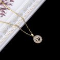 thumbnail image 4 of Initial Necklaces for Women Initial Jewelry for Women 14K Gold Plated Letter Layered Personalized Round Zirconia Letters Jewelry for Women Valentines Day Gifts, 4 of 5