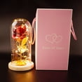 thumbnail image 1 of Explosivos 24k lámina de oro rosa cubierta de vidrio luces LED Puntos de regalo del Día de San Valentín para regalos del festival, 1 of 6