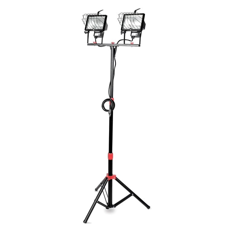 Hyper Tough 1000W Halogen Tripod Work Light, Dual-Head photo 1