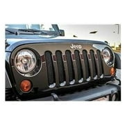 Paramount Restyling 43-0340B 07-14 Jeep Wrangler Black Stainless Wire Mesh Grille Fits select: 2008,2015-2018 JEEP WRANGLER UNLIMITED